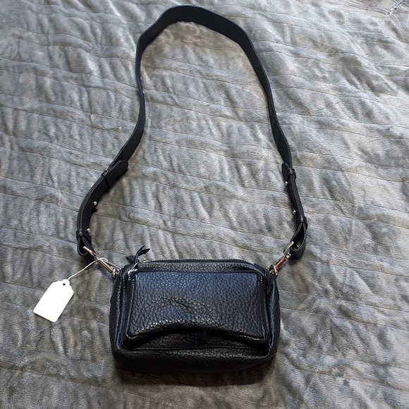 ASOS Handbags - ASOS Black Leather Camera Crossbody Bag